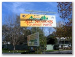 Albury All Seasons Tourist Park - Albury: Albury All Seasons Tourist Park welcome sign
