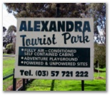 Alexandra Tourist Park - Alexandra: Alexandra Tourist Park welcome sign