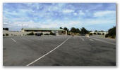 Hopkins River Caravan Park - Warrnambool: Entrance to the park showing spacious check in area.