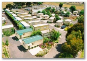 West City Motel and Cabin Park - Ardeer: Aerial view of the cabin park