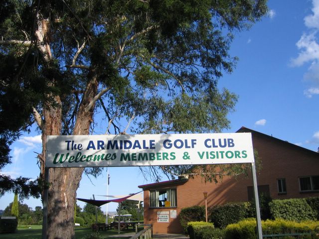 Armidale Golf Course - Armidale: Armidale Golf Club welcome sign