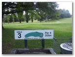 Armidale Golf Course - Armidale: Layout on Hole 3 - Par 4, 355 meters