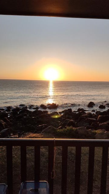 Absolute Oceanfront Tourist Park - Bargara: Sunrise at Absolute Beachfront caravan park