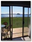 Clyde View Holiday Park - Batehaven: View from deck of 2 Bedroom Deluxe Waterfront Villa