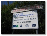Boyne River Tourist Park - Benaraby: Willowgrove on the river Caravan Park welcome sign