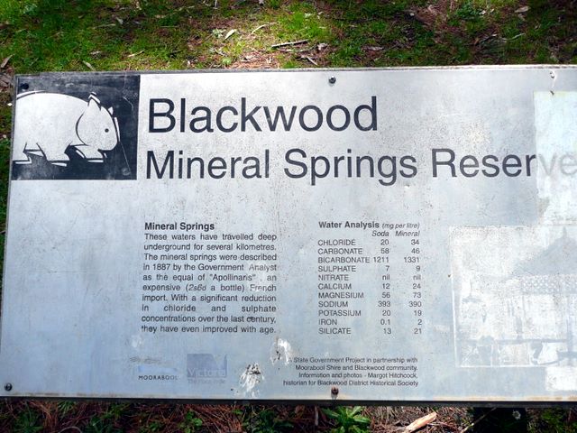 Blackwood Caravan Park - Blackwood: Info about Blackwood Springs Reserve