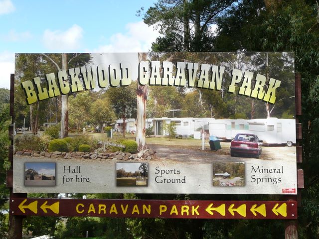 Blackwood Caravan Park - Blackwood: Blackwood Caravan Park welcome sign