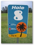 The Palms Public Golf Course - Bobs Farm: Hole 8 - Par 4, 271 meters