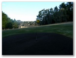Bombala Golf Course - Bombala: Green on Hole 11 looking back along fairway