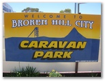 Broken Hill City Caravan Park - Broken Hill: Broken Hill City Caravan Park welcome sign