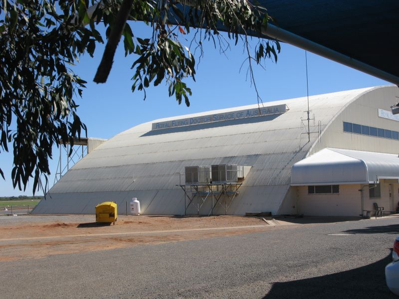 Broken Hill - Broken Hill: Main hanger of the Royal Flying Doctor Service at Broken Hill Airport