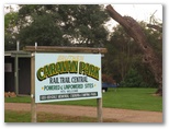 Bruthen Caravan Park - Bruthen: Bruthen Caravan Park welcome sign