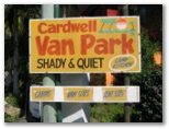 Cardwell Van Park - Cardwell: Cardwell Van Park welcome sign