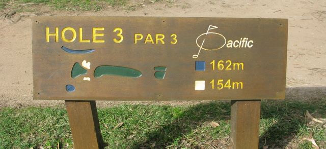 Pacific Golf Course - Carindale Brisbane: Pacific Golf Course Carindale, Brisbane Hole 3: Par 3, 162 metres.