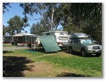 Coffin Bay Caravan & Camping Site - Coffin Bay: Powered sites for caravans with Amenities block in the background