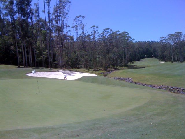Bonville International Golf Resort - Bonville: Green on Hole 10 looking back along the fairway.