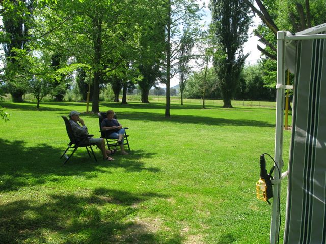 Colac Colac Caravan Park - Colac Colac near Corryong: Relaxing in the sunshine.