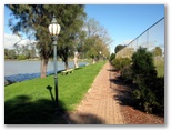 Boort Lakes Caravan Park - Boort Victoria: Federation walkway which has plaques for each Australian Prime Minister