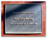 Boort Lakes Caravan Park - Boort Victoria: One of the plaques on Federation Walkway.