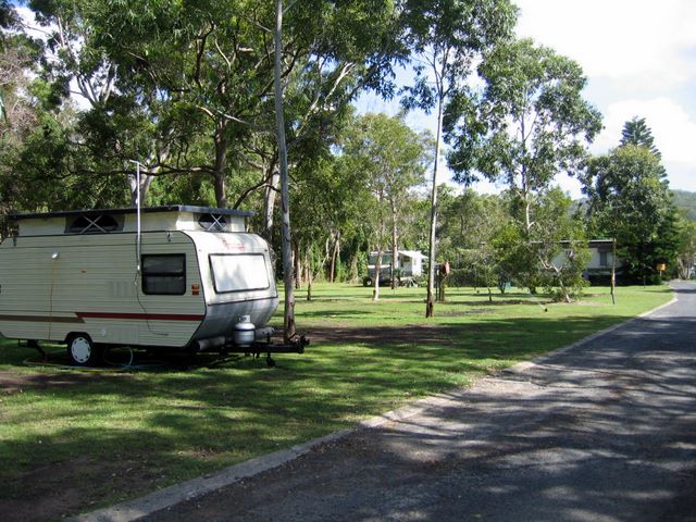 Emerald Beach Holiday Park - Emerald Beach: Lots of shady open spaces