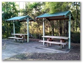 Halfway Creek Rest Area - Halfway Creek: Picnic tables nearby.