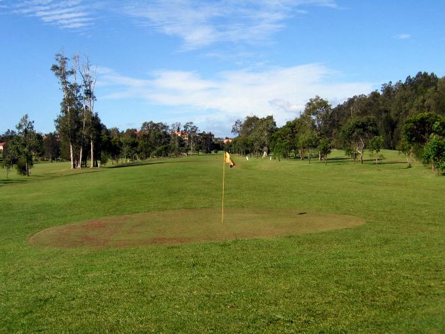 Emerald Downs Golf Course - Port Macquarie: Temporary green on Hole 7