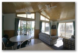 Forster Beach Holiday Park - Forster: Interior of luxury cabin.
