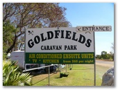 Goldfields Caravan Park - Georgetown: Goldfields Caravan Park welcome sign