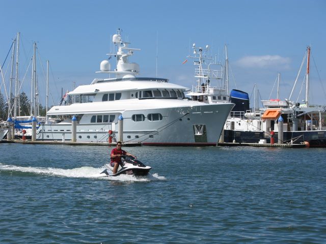 Gold Coast Canals - Gold Coast: Gold Coast Canals - Gold Coast Queensland - Album 1: Luxury cruiser and no so luxurious jet ski
