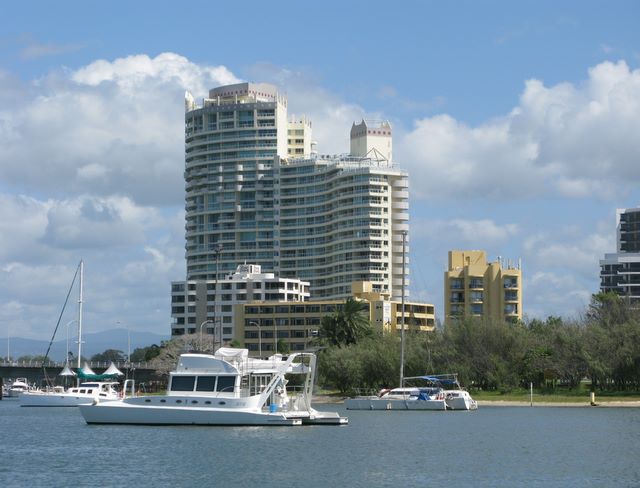 Gold Coast Canals - Gold Coast: Gold Coast Canals - Gold Coast Queensland - Album 1: Southport skyline from The Spit