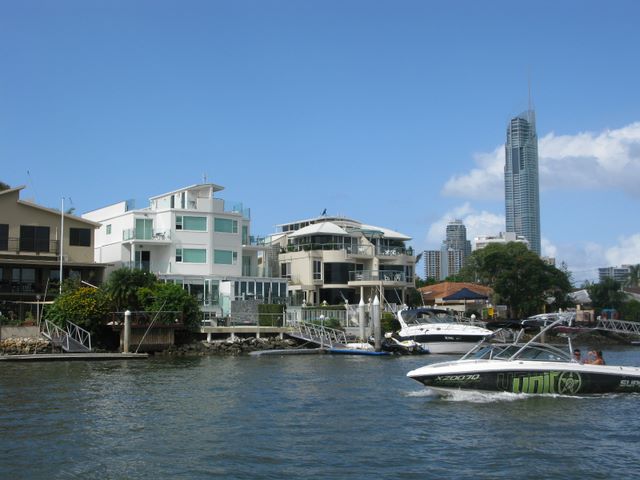 Gold Coast Canals - Gold Coast: Gold Coast Canals - Gold Coast Queensland - Album 3: Q1 dominates the skyline
