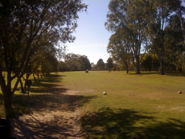 Tally Valley Public Golf Course - Elanora Gold Coast: Fairway view on Hole 6.