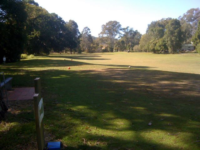 Tally Valley Public Golf Course - Elanora Gold Coast: Fairway view on Hole 9.