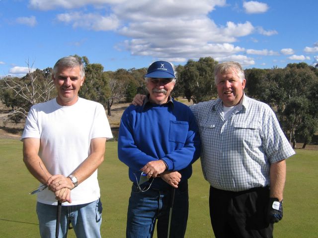 Goolabri Resort Golf Course - Sutton: Star players Bill Burdin, John Hession & Hugh Campbell