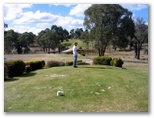 Goolabri Resort Golf Course - Sutton: Fairway view Hole 9 - large water trap to the right