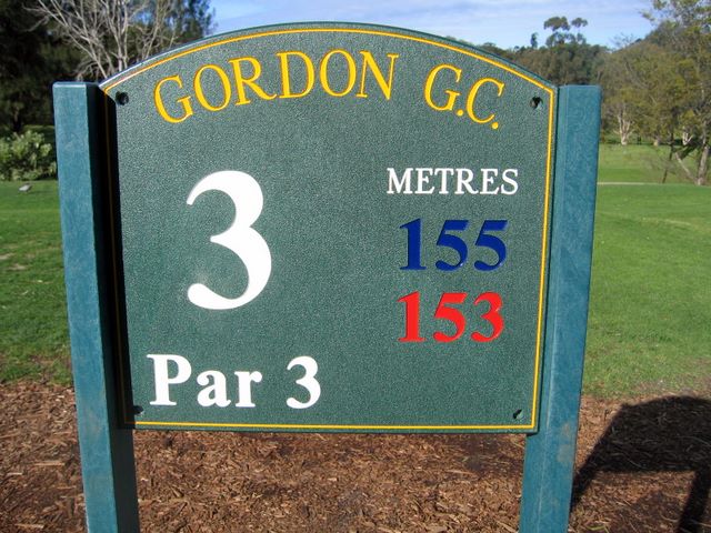 Gordon Golf Course - Gordon Sydney: Hole 3, Par 3 - 155 meters