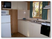 Gracetown Caravan Park - Gracetown: Interior of cabin showing kitchen.
