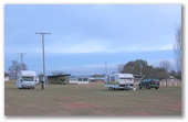 Gulgong Showground Caravan Park - Gulgong: Powered sites for caravans - this photo was taken early on a winters morning.
