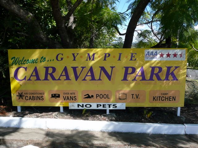 Gympie Caravan Park - Gympie: Gympie Caravan Park welcome sign