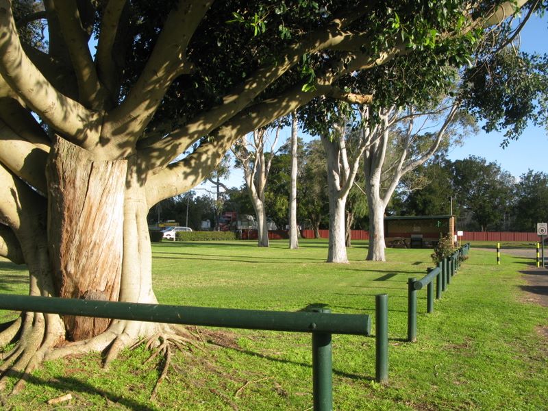 Pacific Gardens Van Village - Heatherbrae: Well maintained grounds with majestic trees.