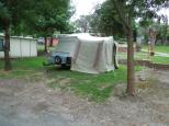 Mollers Caravan Park - Inverloch: Our camper trailer set up on site. 