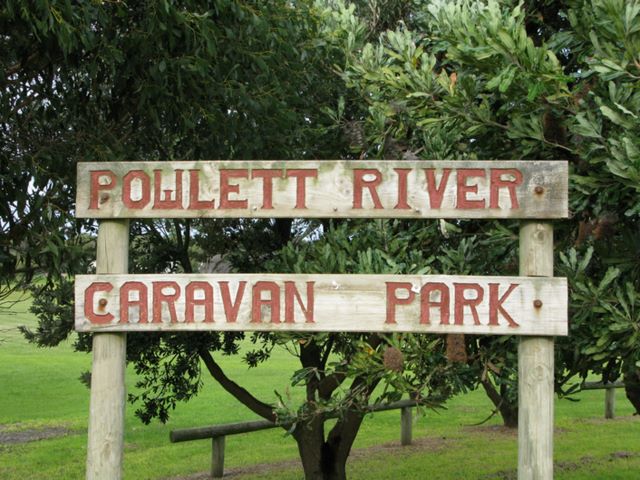 Powlett River Caravan Park - Kilcunda: Powlett River Caravan Park welcome sign