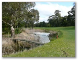 Kyneton Golf Club - Kyneton: Water trap on Hole 7