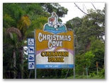 Christmas Cove Caravan Park - Laurieton: Christmas Cove Caravan Park welcome sign.