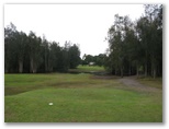 Macksville Country Club - Macksville: Fairway view on Hole 4 - note the water hazzard in the middle of the fairway.  This has broken the heart of many a golfer.