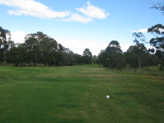 Maffra Golf Course Hole By Hole - Maffra: Fairway view on Hole 9.