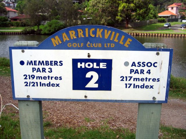 Marrickville Golf Course - Marrickville Sydney: Hole 2 - Par 3, 219 meters