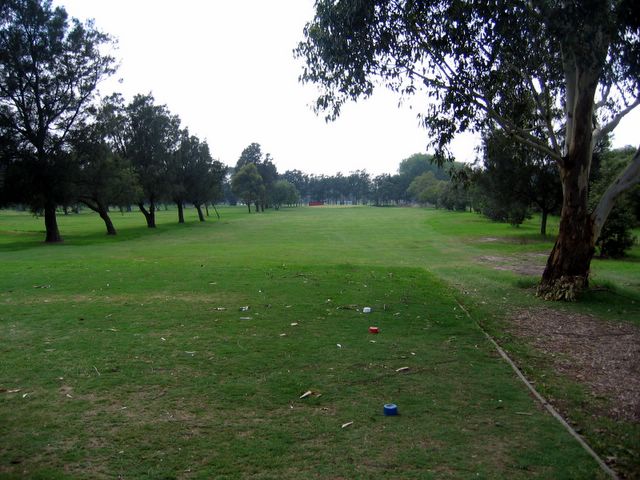 Marrickville Golf Course - Marrickville Sydney: Fairway view Hole 2 - Par 3, 219 meters