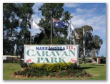 Narrandera Caravan Park - Narrandera: Narrandera Caravan Park welcome sign
