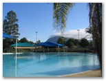 Nimbin Crystal Tourist Park - Nimbin: Nimbin swimming pool is adjacent to the park